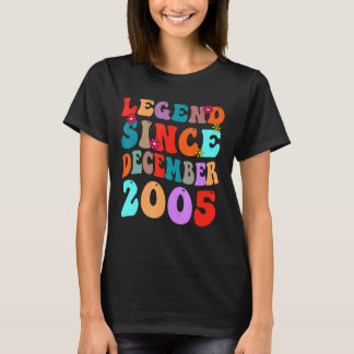 Legende seit Dezember 2005 Vintage Geburtstag Retr T-Shirt