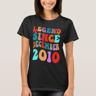 Legende seit Dezember 2010 Vintage Geburtstag Retr T-Shirt