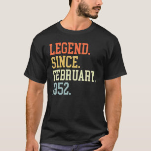 Legende seit Februar 1952 für Männer Frauen Februa T-Shirt
