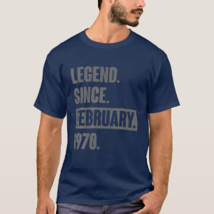 Legende Seit Februar 1970 - 52 Jahre Geschenk 52. T-Shirt