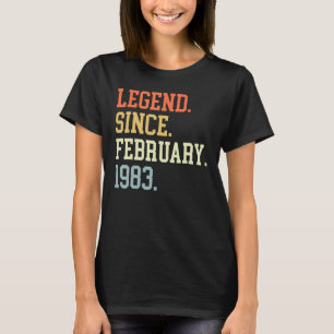 Legende seit Februar 1983 für Männer Frauen Februa T-Shirt