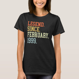 Legende seit Februar 1999 für Männer Frauen Februa T-Shirt