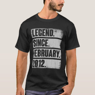 Legende Seit Februar 2012 10 Jahre altes Geschenk T-Shirt