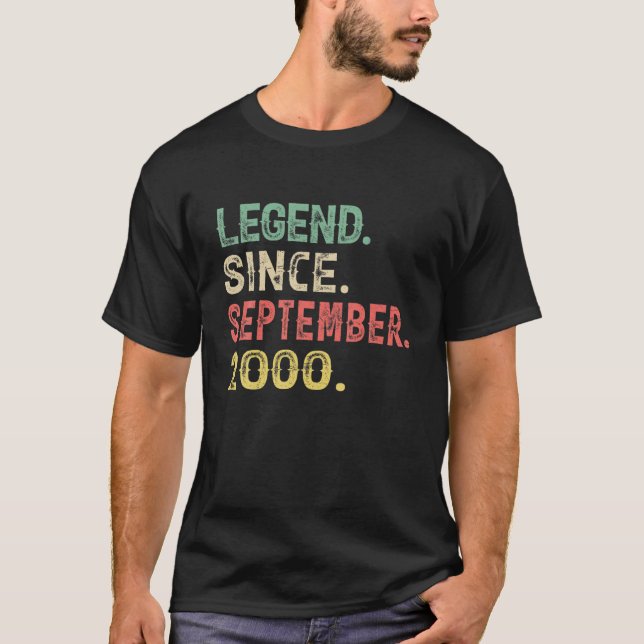 Legende seit Geboren im Jahr 2000 September 20. Ge T-Shirt (Vorderseite)