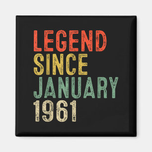 Legende seit Januar 1961 65. Geburtstagsgeschenke Magnet