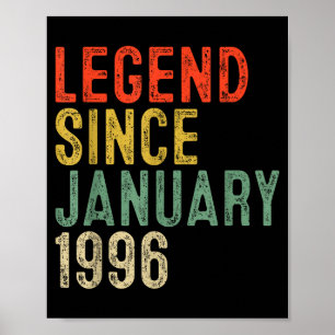 Legende seit Januar 1996 30. Geburtstag 30 Jahre a Poster