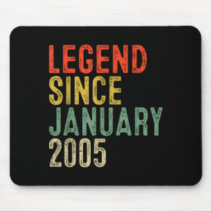 Legende seit Januar 2005 21. Geburtstagsgeschenke Mousepad