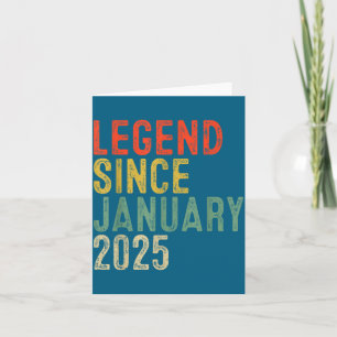 Legende seit Januar 2025 1. Geburtstag 1 Jahr alt Karte