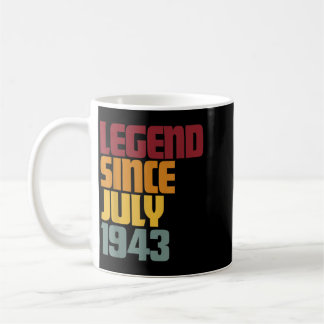 Legende seit Juli 1943 83. Geburtstag 83 Jahre alt Kaffeetasse