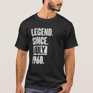 Legende seit Juli 1960 62 Jahre 62 Geburtstag T-Shirt