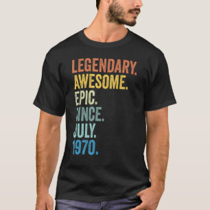 Legende seit Juli 1970 53 Jahre alt 53. Geburtstag T-Shirt