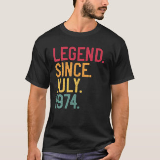Legende seit Juli 1974 47. Geburtstag 47 Jahre alt T-Shirt