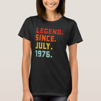 Legende seit Juli 1976 46. Geburtstag Vintage 46 J T-Shirt