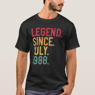 Legende seit Juli 1988 33. Geburtstag 33 Jahre alt T-Shirt