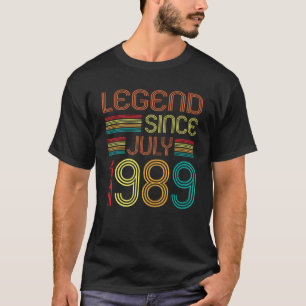 Legende seit Juli 1989 33 Jahre alt 33. Geburtstag T-Shirt