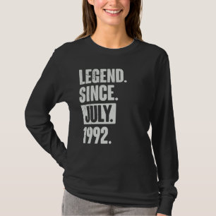 Legende seit Juli 1992 30 Jahre alt 30. Geburtstag T-Shirt