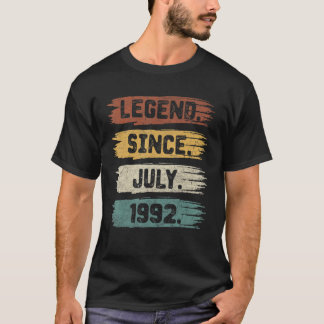 Legende seit Juli 1992 30 Jahre alt 30. Geburtstag T-Shirt