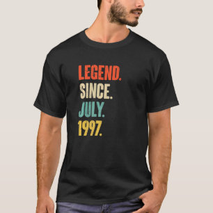 Legende seit Juli 1997 25 Jahre altes Geschenk 25. T-Shirt