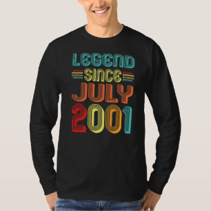 Legende Seit Juli 2001 21. Geburtstag Vintag 21 Ye T-Shirt