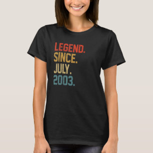 Legende seit Juli 2003 19 Jahre alt 19. Geburtstag T-Shirt