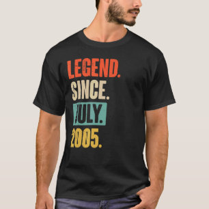 Legende seit Juli 2005 17 Jahre alt 17. Geburtstag T-Shirt