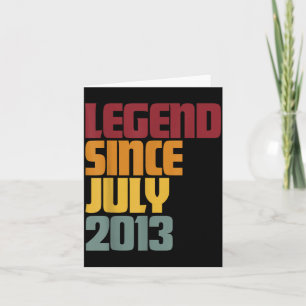 Legende seit Juli 2013 13. Geburtstag - Vintage Karte