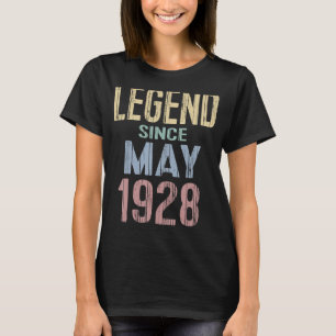 Legende seit Mai 1928 Lustiger Geburtstag B Tag T-Shirt