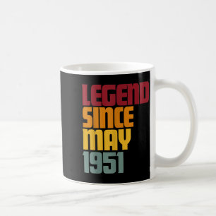 Legende seit Mai 1951 75. Geburtstag - vintage lus Kaffeetasse