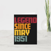 Legende seit Mai 1951 75. Geburtstag - vintage lus