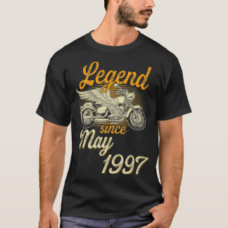 Legende seit Mai 1997 25. Geburtstag Motorrad T-Shirt