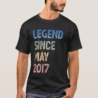Legende seit Mai 2017 8. Geburtstag Jungen Mädchen T-Shirt