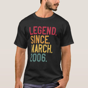 Legende seit März 2006 20 Jahre alt 20. Geburtstag T-Shirt