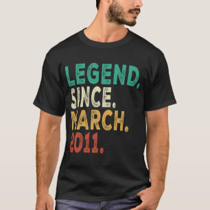 Legende seit März 2011 12. Geburtstag 12 Jahre alt T-Shirt