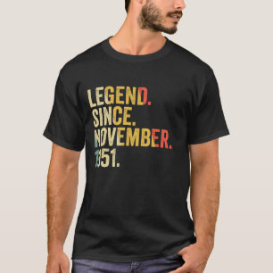 Legende seit November 1951 71 Jahre alt 71. Geburt T-Shirt