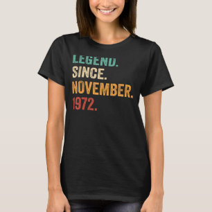 Legende Seit November 1972 50. Geburtstag 50 Jahre T-Shirt