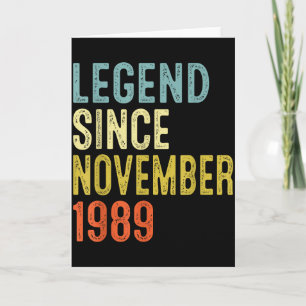 Legende seit November 1989 36. Geburtstag 36 Jahre Karte