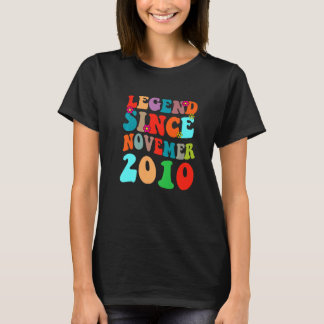 Legende seit November 2010 Vintage Geburtstag Retr T-Shirt