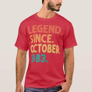 Legende seit Oktober 1983 39 Jahre alt Vintage 39t T-Shirt