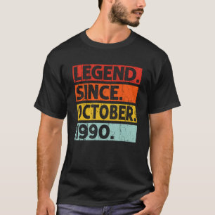 Legende seit Oktober 1990 Vintage Oktober 1990 Geb T-Shirt