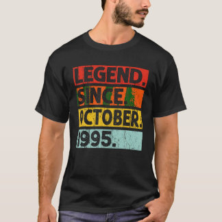 Legende Seit Oktober 1995 Vintag Oktober 1995 Bir T-Shirt