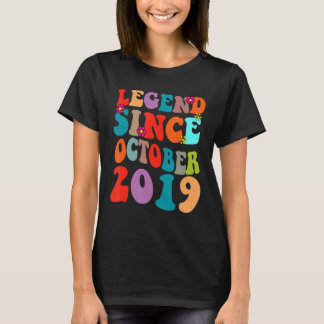 Legende seit Oktober 2019 Vintage Geburtstag Retro T-Shirt