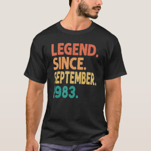 Legende Seit September 1983 39. Geburtstag 39 Jahr T-Shirt