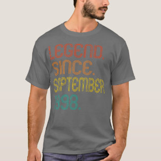 Legende Seit September 1998 24 Jahre alte Geschenk T-Shirt