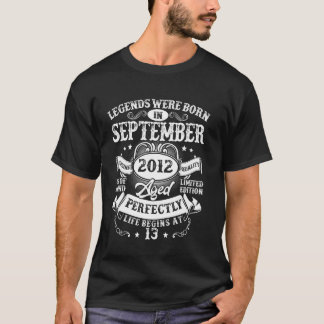 Legende seit September 2012 Vintage Retro 13. Geb T-Shirt