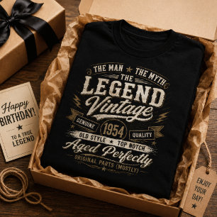 Legende Vintage 1954 Perfekt Gereift 72. Geburtsta T-Shirt