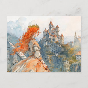 Legende von der Rosstrappe Brunhildes Sprung begin Postkarte