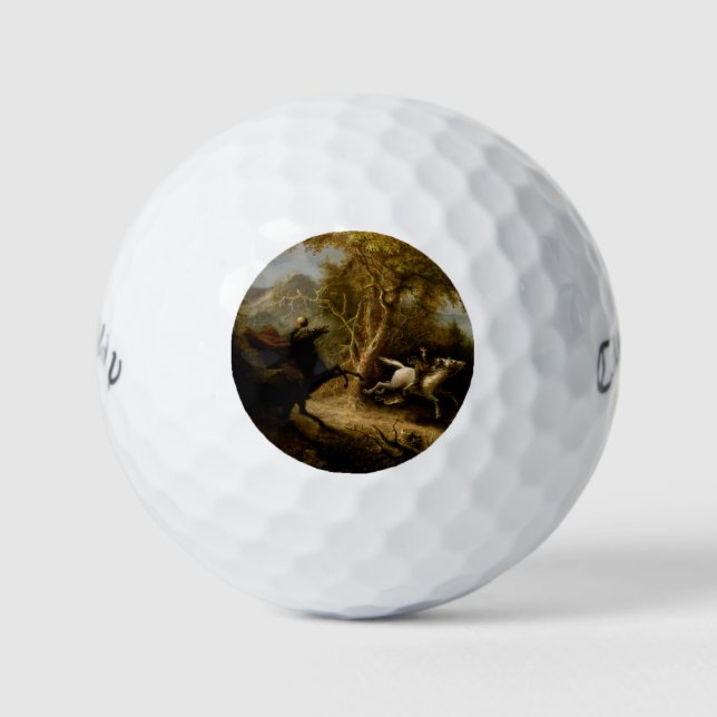 Legende von Headless Horseman Halloween Ghost Golfball (Vorderseite)