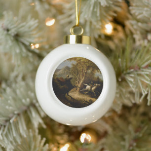 Legende von Headless Horseman Halloween Ghost Keramik Kugel-Ornament