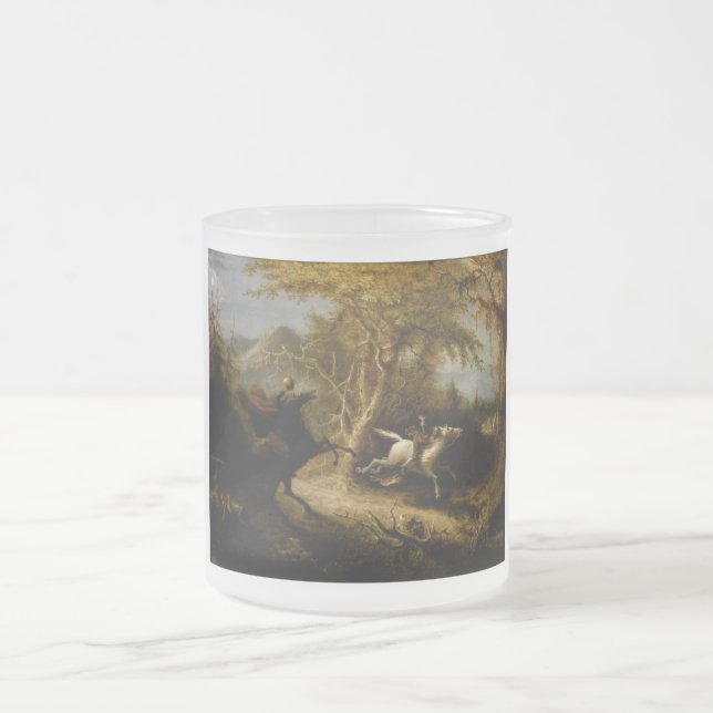 Legende von Headless Horseman Halloween Ghost Mattglastasse (Mittel)