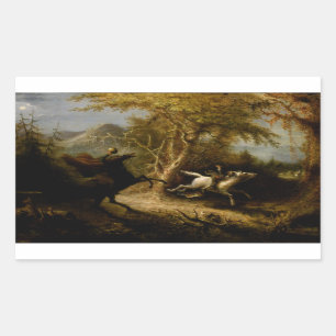 Legende von Headless Horseman Halloween Ghost Rechteckiger Aufkleber